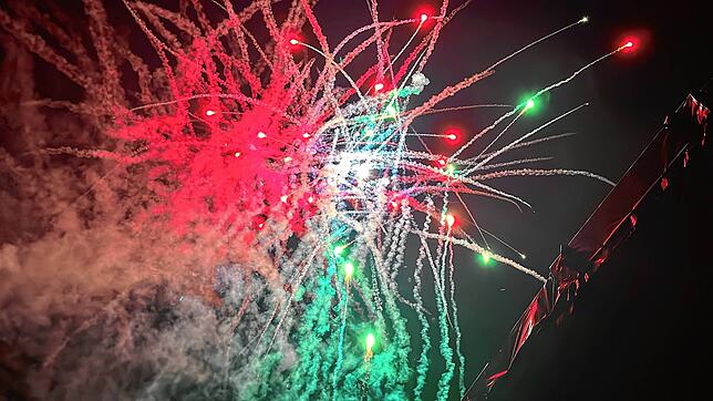 Bild 3: Mit diesem Feuerwerk ist die Lange Kulturnacht in Schwenningen beendet worden