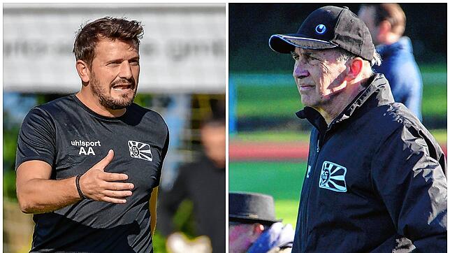 Adam Adamos (links) und Reiner Scheu übernehmen interimistisch beim FC 08 Villingen.
