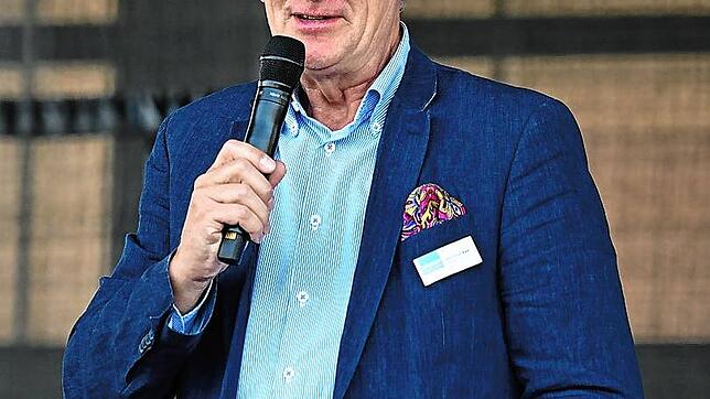 Hans-Peter Rien, hier beim Sommerfest im August 2025. Foto: Felix Kästle