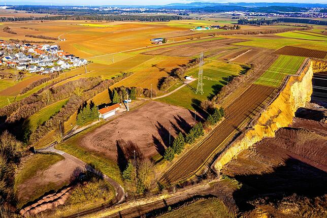 Geplantes Gewerbegebiet Kreuzäcker in Brigachtal-Kirchdorf.