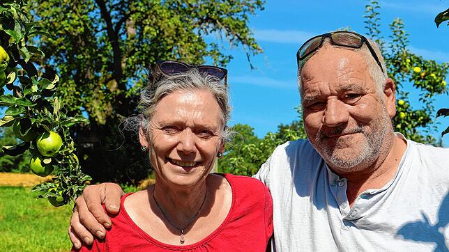 Antonia und Bernhard Kitt aus Überlingen bauen Äpfel, Birnen, Zwetschgen, Kirschen und Kürbisse an.