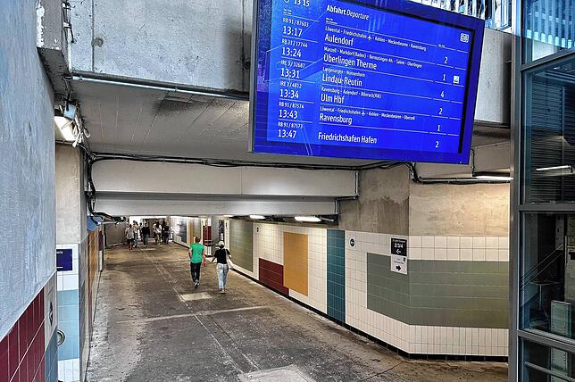 Die Bahnhofsunterführung wird gerade saniert, die Arbeiten stehen kurz vor dem Abschluss.