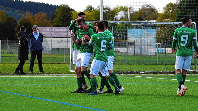 Bräunlinger Torjubel nach dem 4:3 &ndash; der FC Löffingen muss sich trotz zweifacher Führung geschlagen geben.