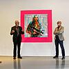 Das Bild &bdquo;Kalaschnikow&ldquo; von Harald F. Müller hängt in der Ausstellung &bdquo;30 Jahre. Kunstmuseum Singen&ldquo;. Bei der ...