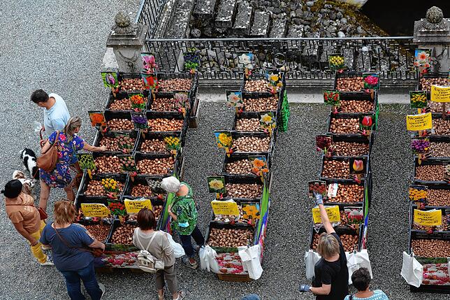 Blumenzwiebeln in großer Vielfalt dürfen bei der Haus- und Gartenmesse natürlich nicht fehlen.