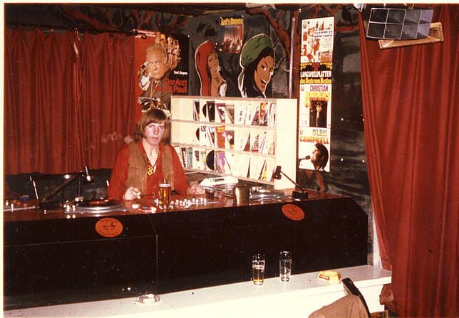 Theo Scholl in den 70er Jahren als DJ.