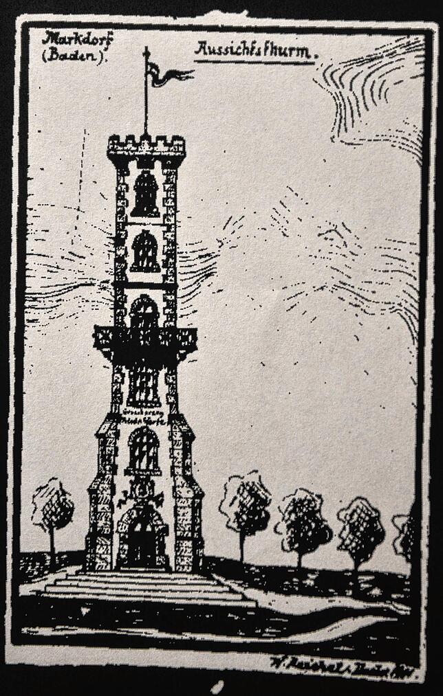 Dass der Turm in Stahl ausgeführt wird war gar nicht so selbstverständlich. Zunächst wurde auch eine steinerne Version in Erwägung ...