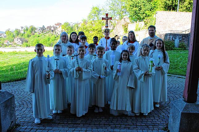 Kommunionkinder in der Pfarrei Heilig Geist.