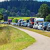 Ab dem Nachmittag bildeten sich am Montag lange Ampelstaus, hier aus Richtung St. Georgen kommend.