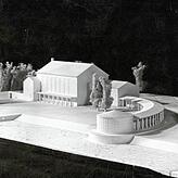 Das Modell (um 1934/35) des zukünftigen Hallenbads, bevor der Bau am Seerhein begann.