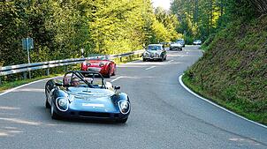 Einmalige Oldtimer sind vom 19. bis 21. September 2025 im Rahmen der Eggberg Klassik in Bad Säckingen zu bewundern – wie auf diesem Bild ...