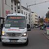 In der Hauptstraße beim Proma stiegen am Stadtbustag die meisten Fahrgäste ein und aus.