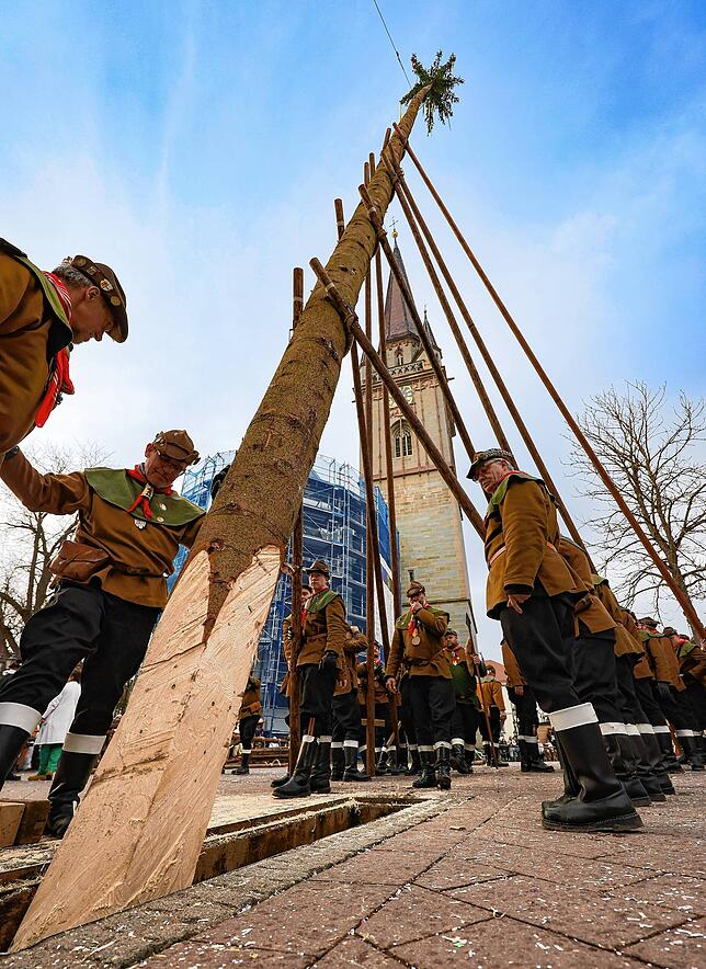 Bild 11: Bilder vom Narrenbaumstellen in Radolfzell