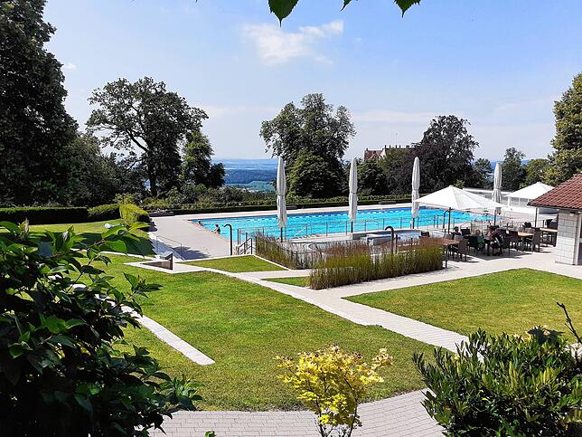 das sanierte Freibad