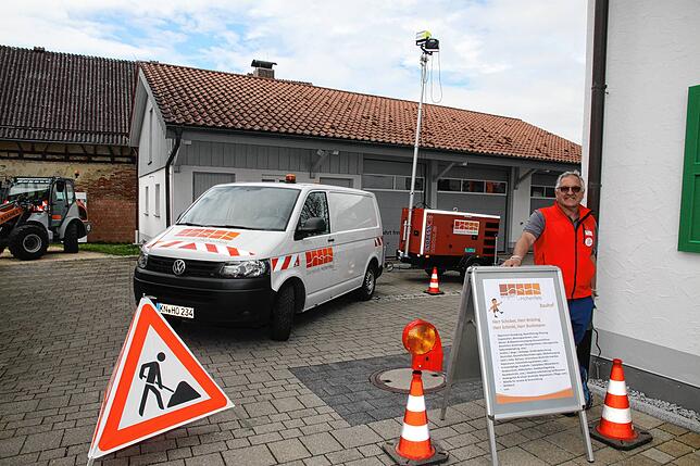 Auch der Bauhof präsentierte sich den Besuchern. Günter Schober als Ansprechpartner war ebenfalls vor Ort.