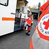 Viel Glück hatte ein kleiner Junge am Montag in Krauchenwies bei einem Unfall. Der Junge war mit seinem Rad auf die Straße gefahren.