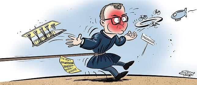 Bild 10: So bunt war das Jahr in Friedrichshafen: Ein Rückblick in Karikaturen