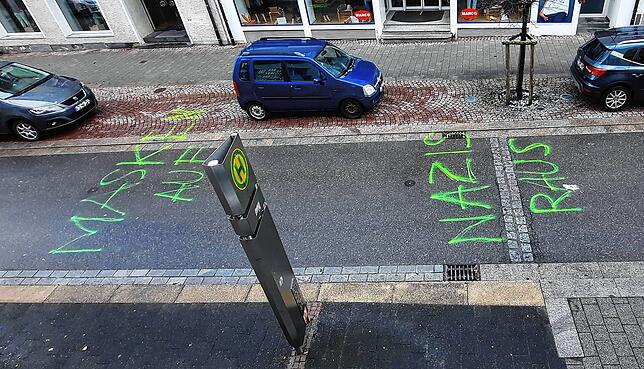 Der Schriftzug in der Stockacher Hauptstraße.