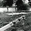 Zurück in die Zukunft im Jahr 1986: Das Absperrband rund den Sandkasten auf dem Spielplatz beim alten Friedhof in Radolfzell war nicht ...