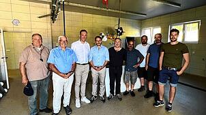 Beim Termin mit den Bürgermeistern Helmut Kaiser und Stephan Bücheler in Ibach und Dachsberg informierte sich Felix Schreiner über ...