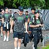 Die Liverpool-Stars (vorne Diogo Jota) zu Besuch in Bodman im Strandbad.