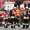 Ein Gasalarm im Haus Raff am Blumberger Marktplatz rief die Blumberger Feuerwehr am zweiten Weihnachtsfeiertag auf den Plan. Bild: ...