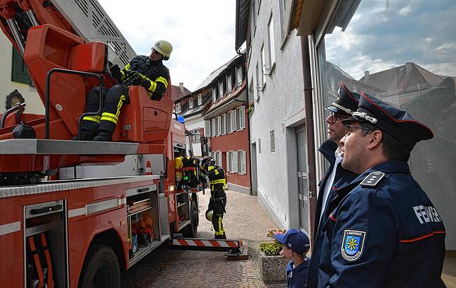 Bild 14: Hier sind die besten Bilder der Jahreshauptübung der Freiwilligen Feuerwehr Markdorf – Teil 2