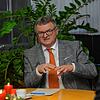 Oberbürgermeister Andreas Brand im Gespräch mit dem Häfler Chefreporter, Benjamin Schmidt.