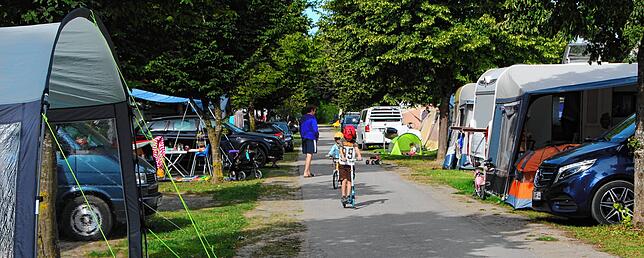 Wenn der Campingplatz belegt ist, tummeln sich hier 900 bis 1000 Gäste.