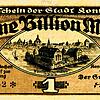 Der höchste je ausgegebene Wert in Konstanz: 1 Billion Mark vom 5. November 1923.