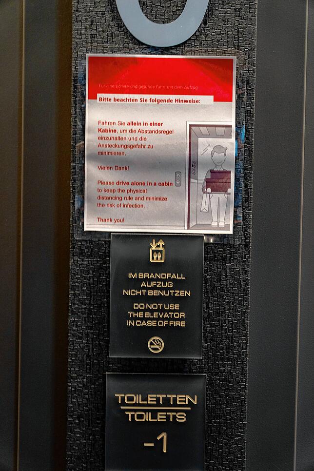 Gäste sollen im Holiday Inn alleine den Aufzug nutzen.