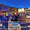 32 Mitarbeiter waren bei der Demonstration der Kliniken in Baden-Württemberg auf dem Stuttgarter Schlossplatz dabei.