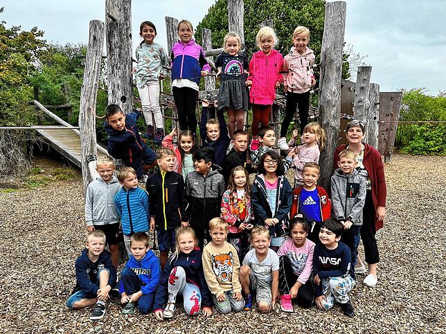 26 Jungen und Mädchen wurden in die Klasse 1a der Auwiesenschule Horheim eingeschult. Klassenlehrerin ist Claudia Reim.