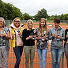 Das Damentennis in Blumberg ist wieder im Aufwind. Unser Bild zeigt von links: Lisa Kanter, Sandra Moses, Tamara Teubert, Carolin ...