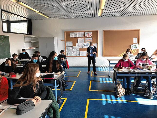 In der Robert-Schuman-Realschule Waldshut herrscht seit Montag, 19. Oktober, wie in allen Schulen Baden-Württembergs auch im Unterricht ...