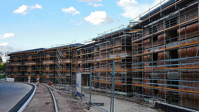 So sah der Neubau der Seniorenresidenz in der Parkstraße Anfang August 2020 aus.
