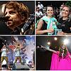 Gute Stimmung und starke Stimmen beim Hohentwielfestival 2023 mit (von links oben) Philipp Poisel, Besucherinnen, La Brass Banda und ...
