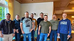 Der Vorstand des neu gegründeten Vereins Dorschmiede Riedern am Wald-Hürrlingen (von links): Christian Gantert und Lena Rhode ...
