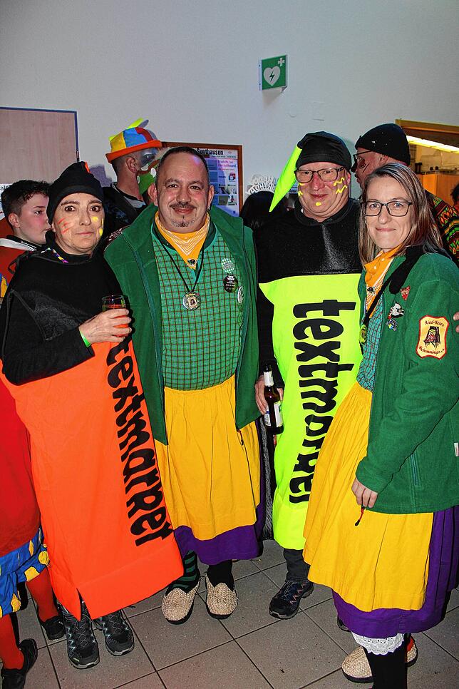 Viel befreundete Zünfte waren zugegen. Hier etwa die Riedhexen aus Hochemmingen.