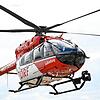 Ein Rettungshubschrauber im Einsatz (Symbolbild). Die Luftrettung kommt bei einem Unfall auf der B500 zum Einsatz.