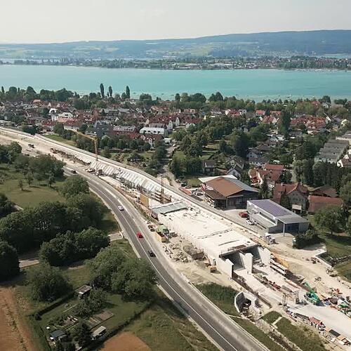B33-Baustelle: Das Mega-Projekt aus der Luft