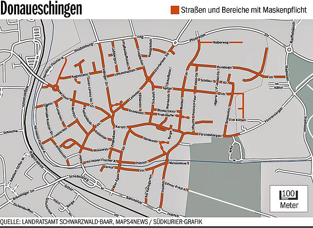 Maskenpflicht in Donaueschingen_online