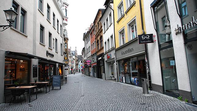 Nichts mehr los in den Städten. Hier ein Bild aus Konstanz.