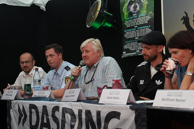 Die Abschlusspressekonferenz des Southside-Festivals 2019.