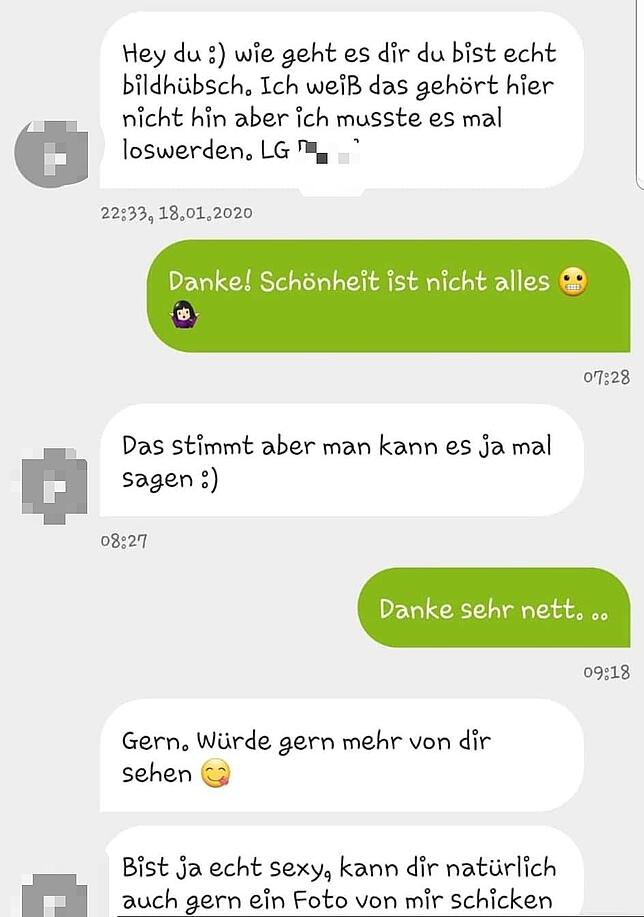 Erst ist es nur ein Kompliment ...
