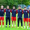 Die jungen Spieler beim SC Pfullendorf (von links): Connor Mitchell, David Fritz, Marco Straub, Mert Aras, Yunus Kulu, Vincent Bühler ...