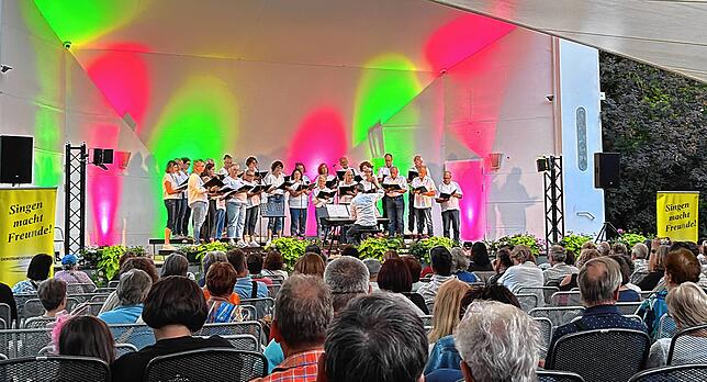 Zum musikalischen Finale kam dann das Chorprojekt Stühlingen/Bettmaringen auf die Festbühne.
