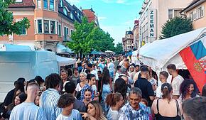 Ganz schön Betrieb in der Schwenninger Innenstadt: Die Kulturnacht lockte wieder tausende Besucher an den Neckar.