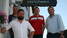 Der Vorstand des neu formierten FC KH (von links): Holger Holzbock, Marcel Gauggel, Andreas Ostermaier und Thomas Schweikart.
