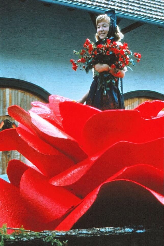 Die erste Rosenkönigin im Jahr 1970 war Irmgard Pfeiffer.